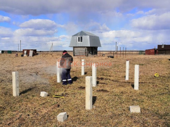 Фундамент из ЖБ свай